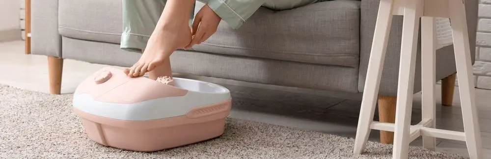 Water Foot Massager In White