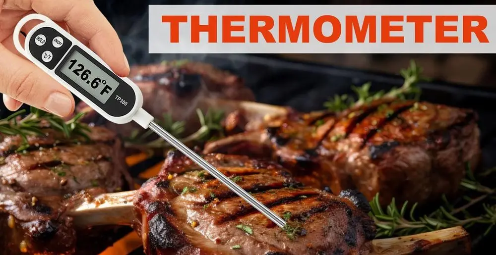N Noble x30 Professional Steel BBQ Tools Set Thermometer