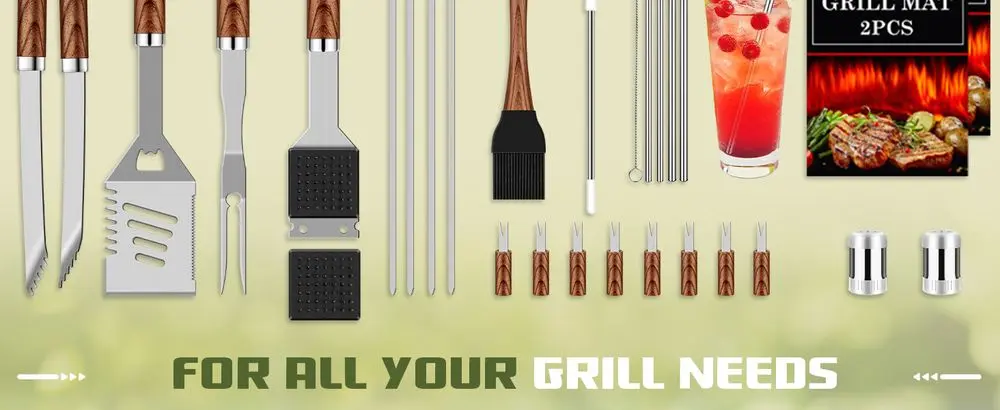 Romanticist BBQ Grill Tool Utensils Set