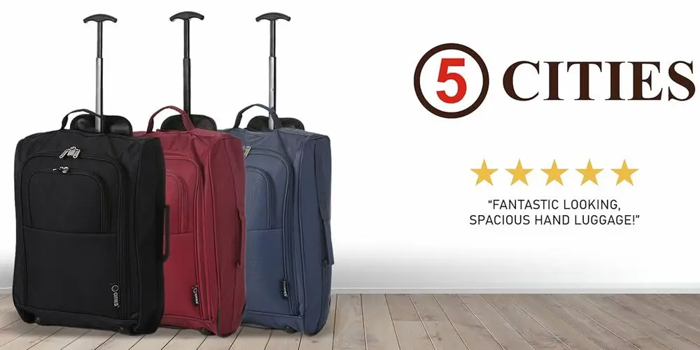 5 Cities Carry On Travel Cabin Approved Bag