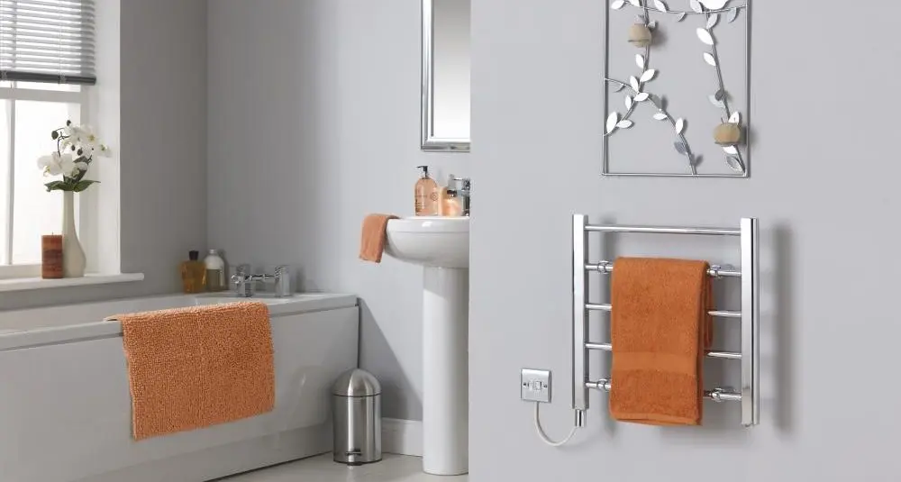 Electric Bathroom Towel Rail On Wall