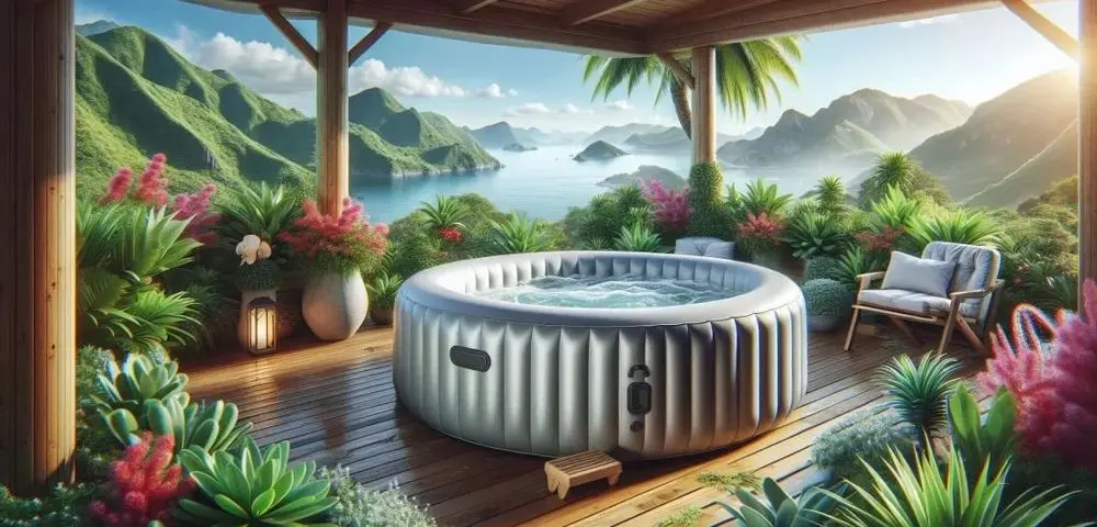 Inflatable Hot Tub On Deck