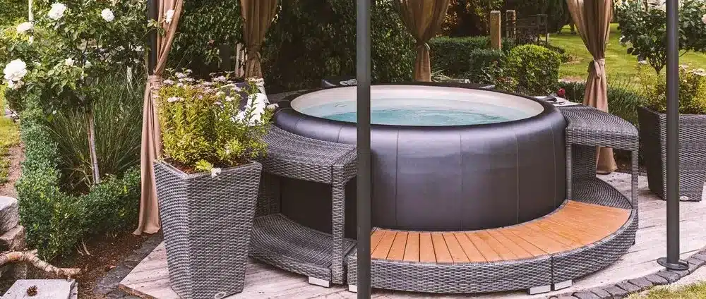 Blow Up Hot Tub On Patio