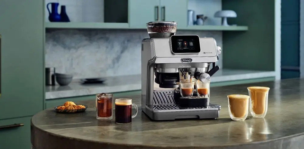 Whole Bean Coffee Machine In Kitchen