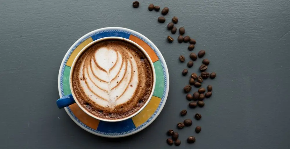 Latte With Foam Pattern On Top