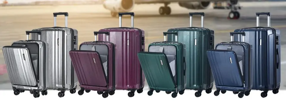 Cabin Luggage Suitcases Opened Up