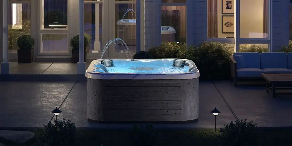 Four Person Hot Tub On Patio