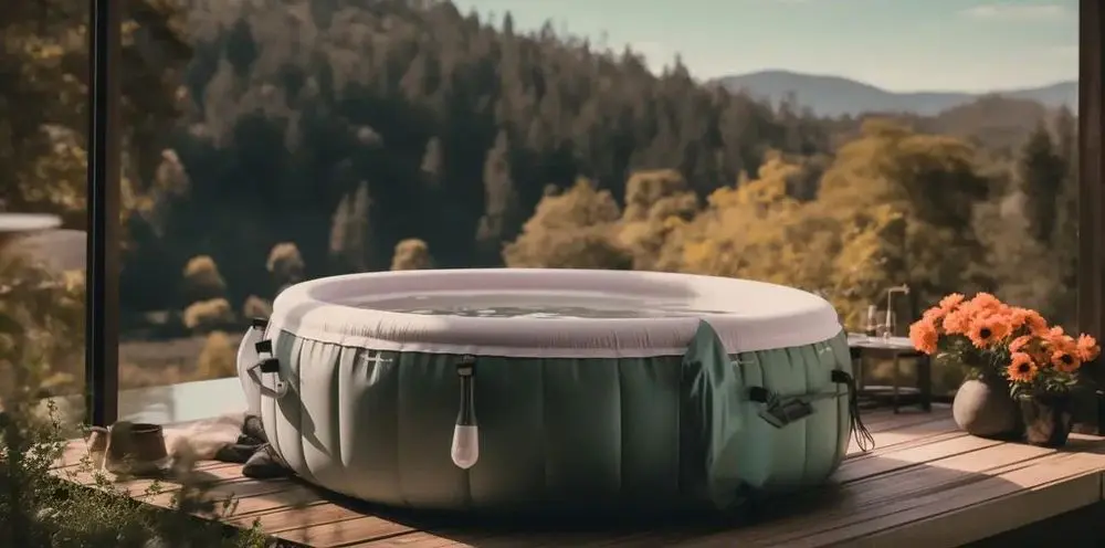2 Seater Hot Tub In Green