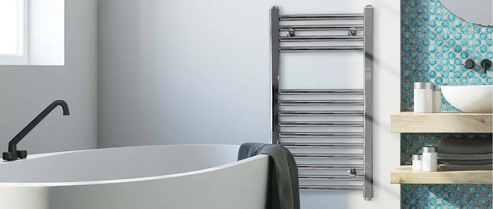 Stainless Steel Electric Towel Rail In Bathroom