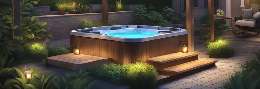 4 Person Hot Tub Mood Lit