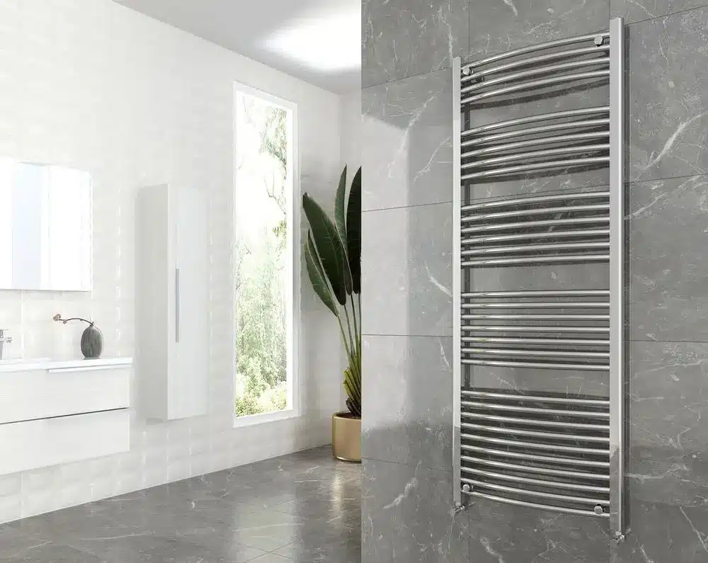 Designer Electric Towel Rail In Steel
