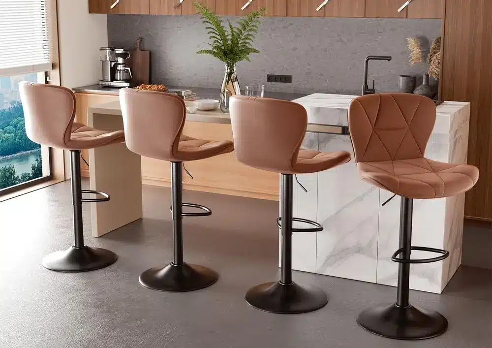 Modern Stools For Kitchen Island With Footrests