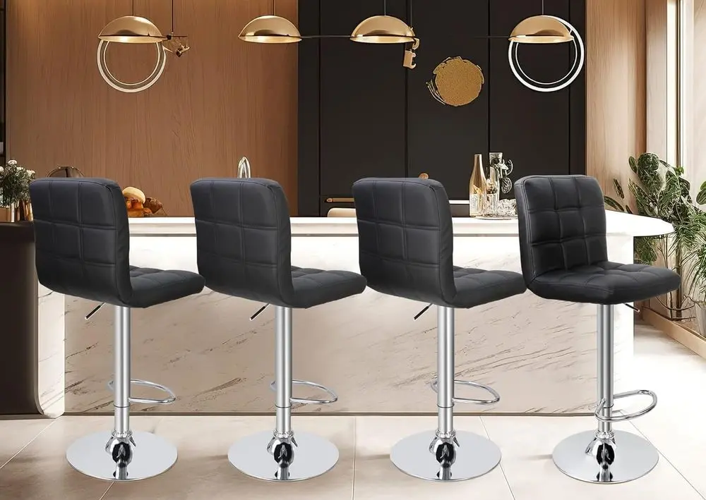 Counter Height Bar Stools In Black