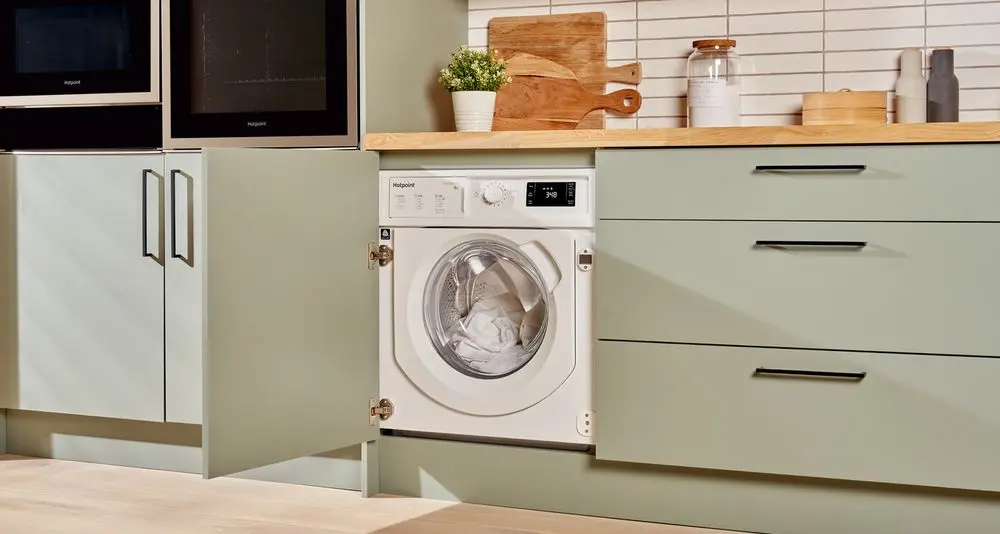 GarmentWashing Machine In White