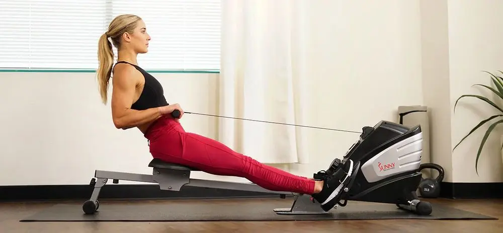 Inexpensive Rowing Machine On Mat