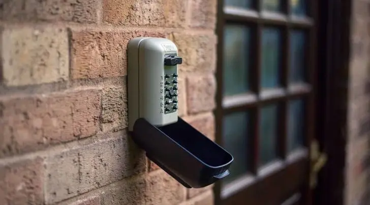 Small Locked Box On Wall