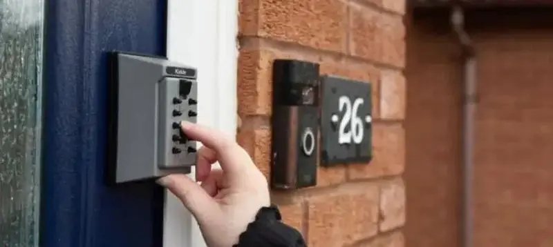 Safe Box With Keypad On Wall