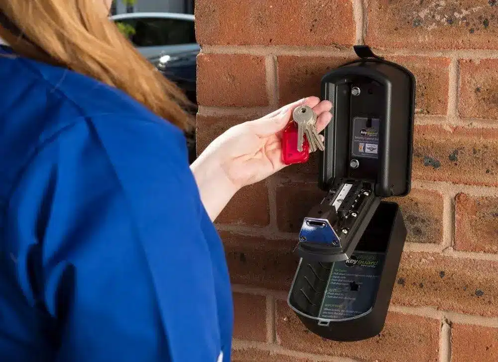 Keyguard Certified Key Safe Box On Brick Wall