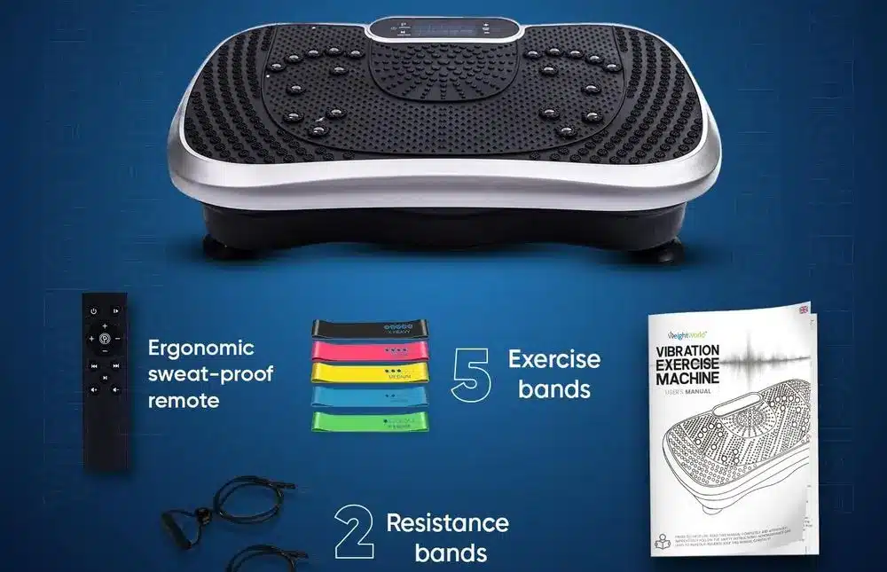 WeightWorld Vibration Plate Machine With Bands
