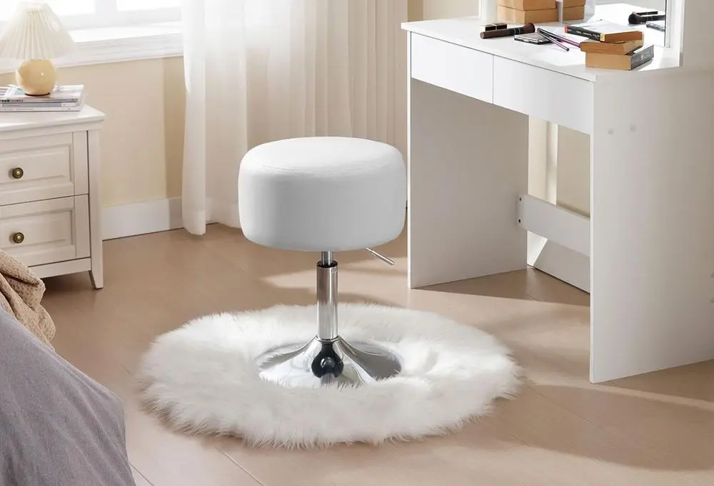 Woltu Faux Leather Bar Stool With Side Lever