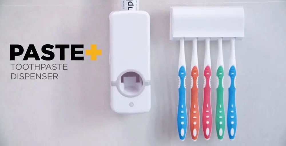 Battery Powered Toothpaste Dispenser All White