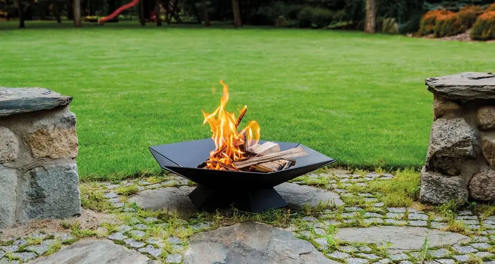 Outdoor Fire Pit On Stone