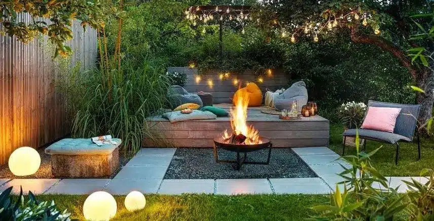 Fire Pit Table Garden