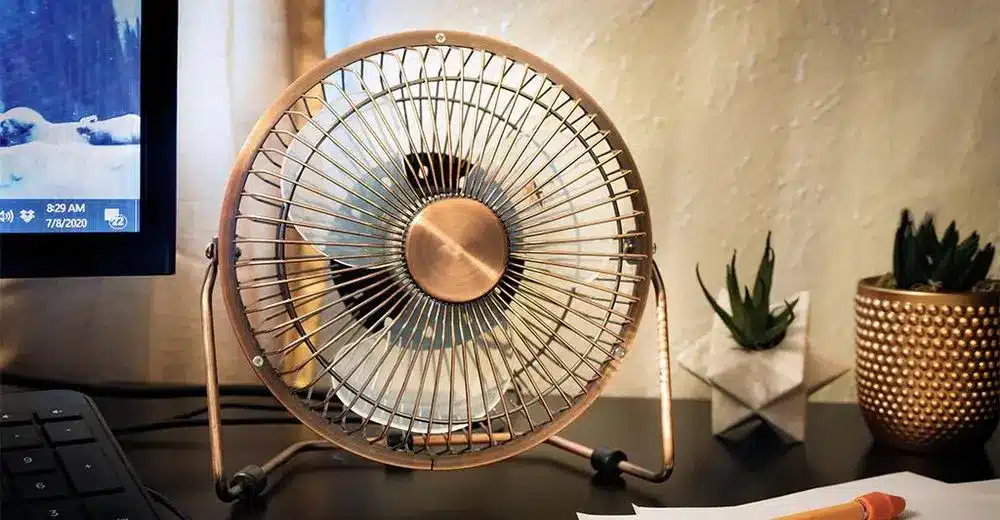 Big Desk Fan Metal Construct