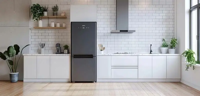 Freestanding Fridge Freezer Graphite