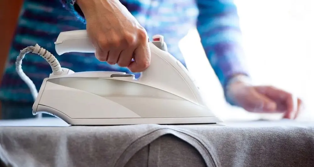 Solid Top Ironing Board Grey Garment