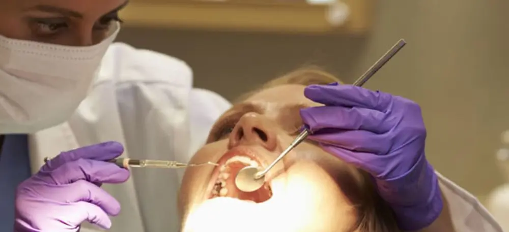 Girl In Dentist Chair