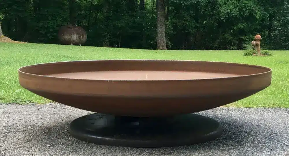 Fire Pit In Huge Garden