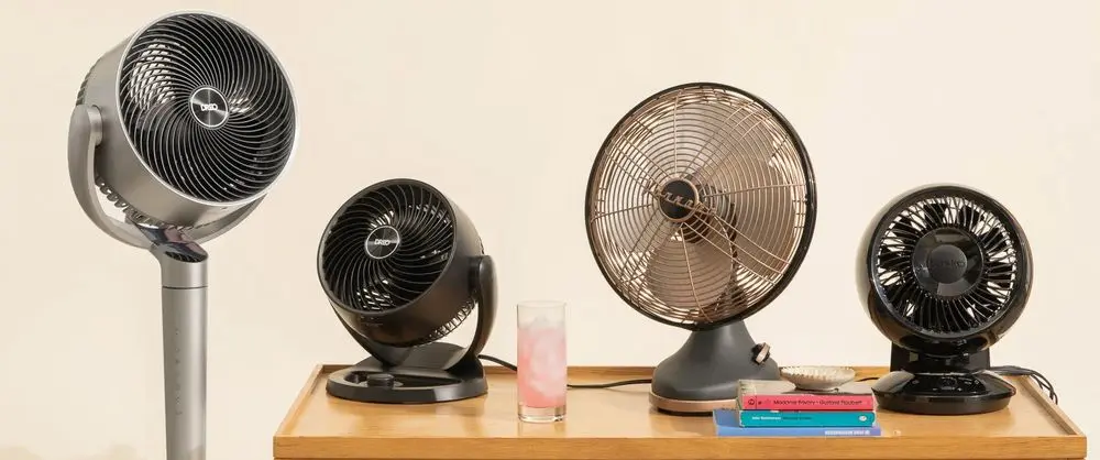 Little Desk Fans Lined Up