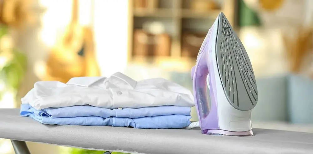 Desk Top Ironing Board With Laundry