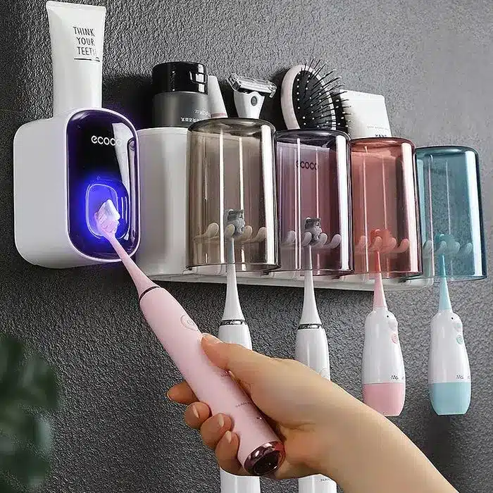 Toothpaste Dispenser And Brushes
