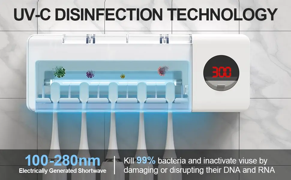 D.Show Toothbrush Sanitiser Holder UV-C