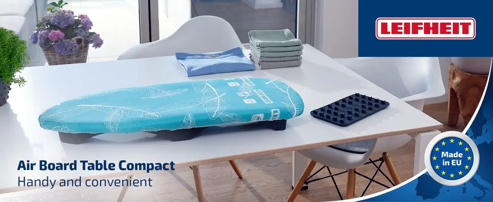 Leifheit Air Board Table Top Ironing Board In Blue