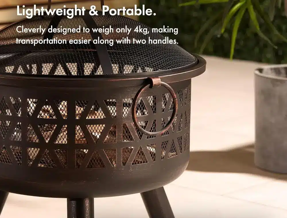 VonHaus Firepit For Outdoor 4 Kg