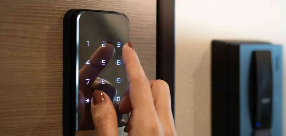 Keypad Deadbolt Lock Lit Digits
