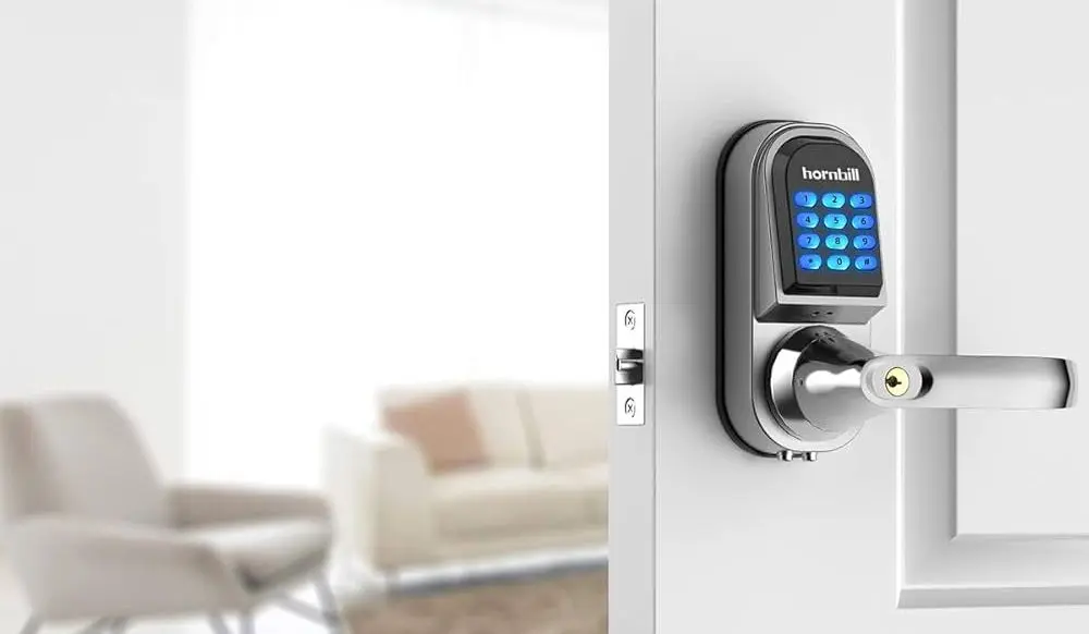 Mechanical Combination Door Lock Blue Digits
