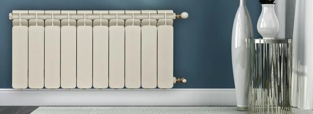White Wall Mounted Convector Heater With Timer And Thermostat