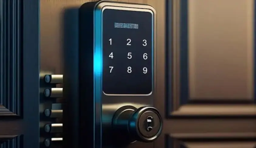 Outdoor Keypad Door Lock Square Style