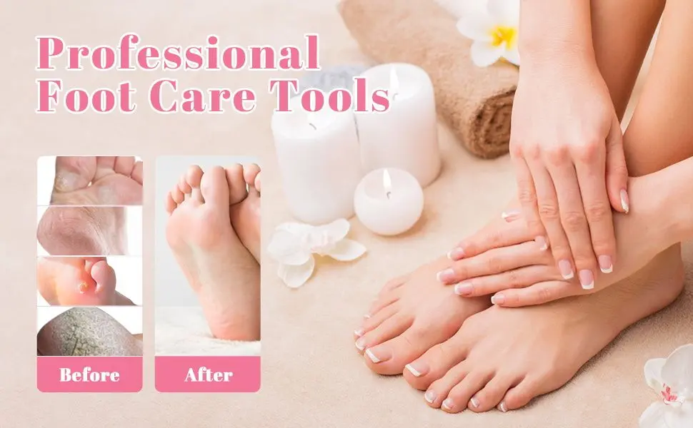 WHPAWH Women And Men Pedicure Set Before & After