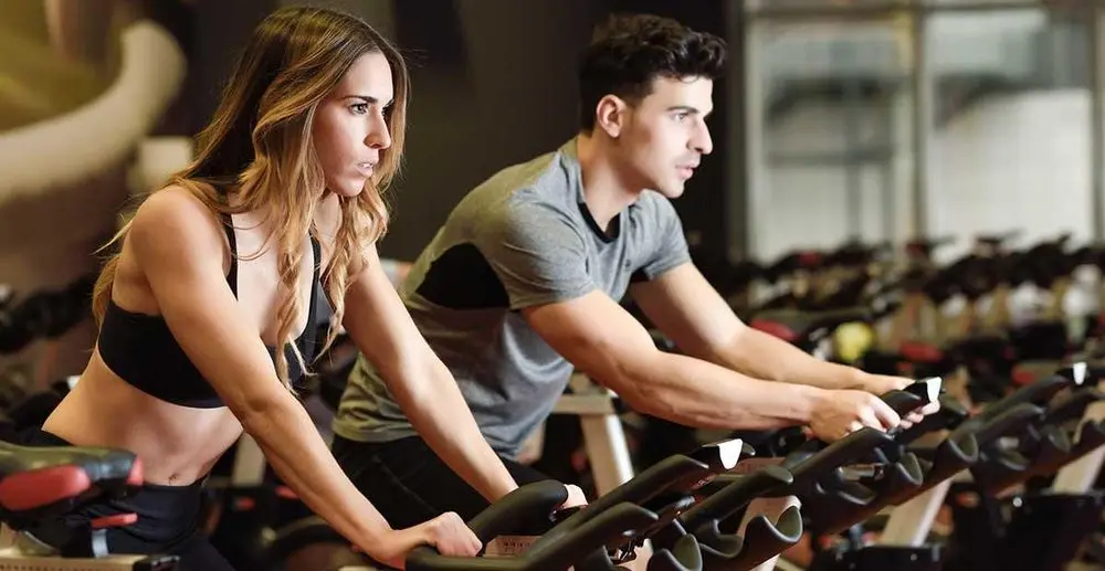 Stationary Bikes Couple Training