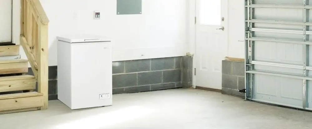 Small Chest Freezer In White