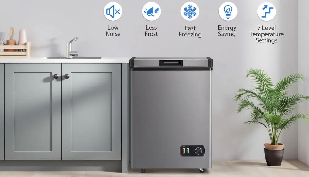 Compact Chest Freezer Beside Sink