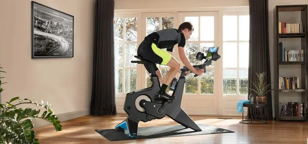Stationary Recumbent Bicycle Beside Window
