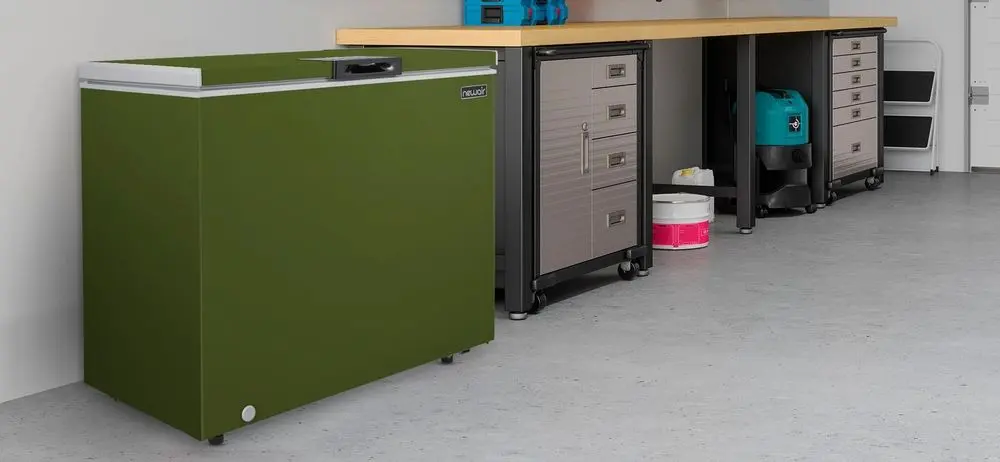 Black Deep Freezer Big Lid