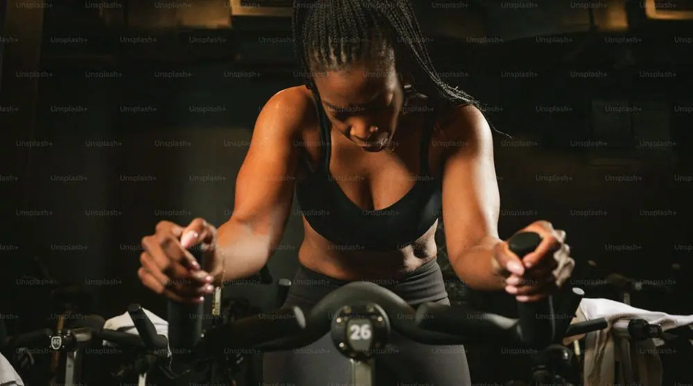 Static Bike Weight Loss Woman