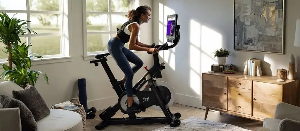 Fitness Stationary Bike Woman Training